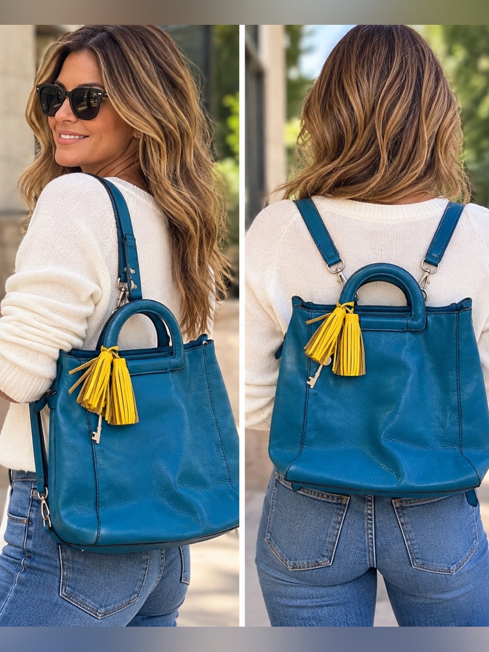 Fossil Convertible Handbag Backpack